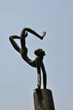 yoga handstand statue